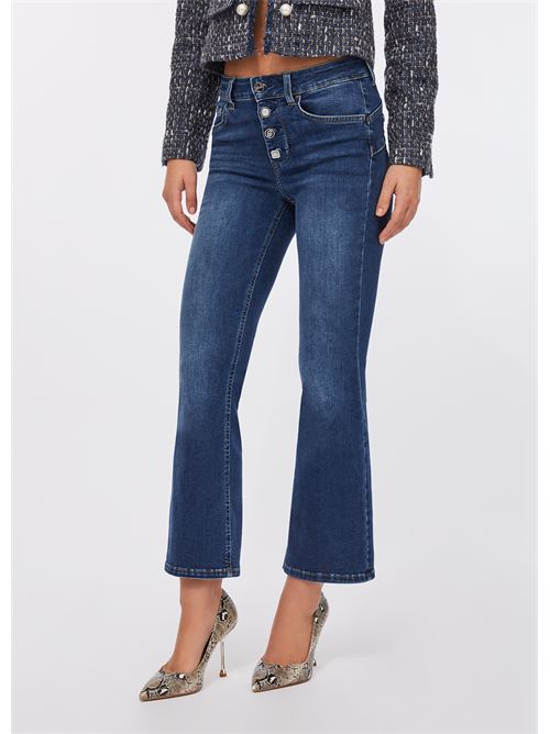 Flared jeans with jewel buttons Liu Jo | UF5040D4615.78539